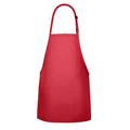 F33 Signature Red No Pocket Bib Apron w/ Neck Adjustment